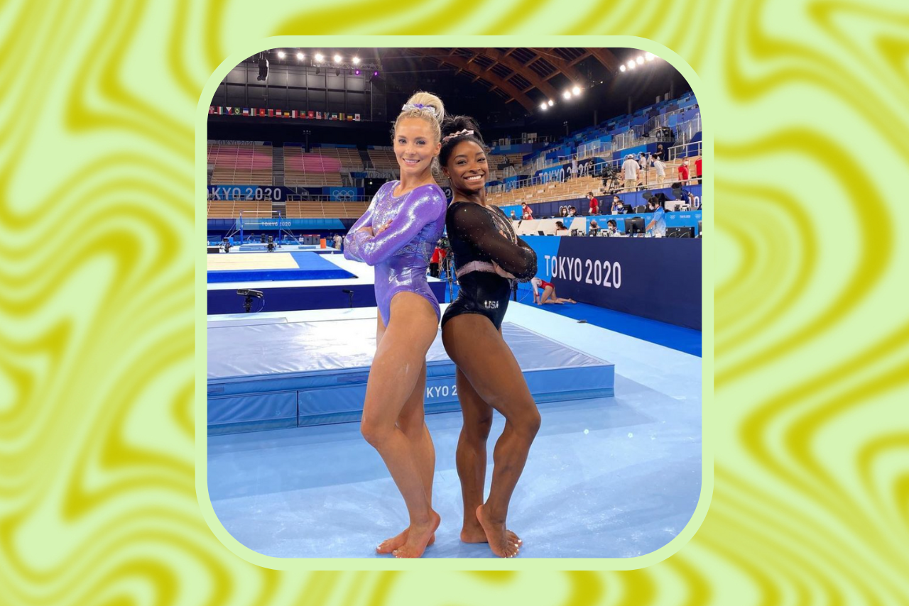 U.S. gymnasts MyKayla Skinner & Simone Biles