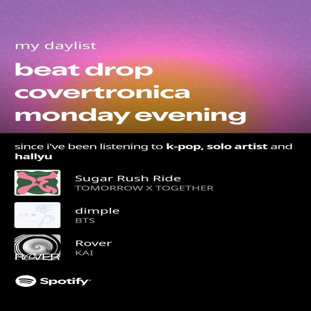 screenshot of spotify daylist