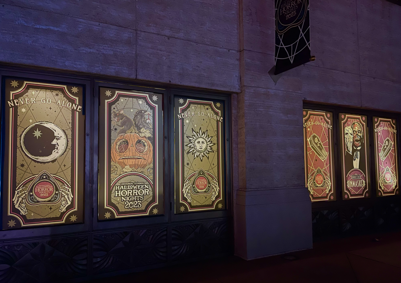 Posters at Halloween Horror Nights