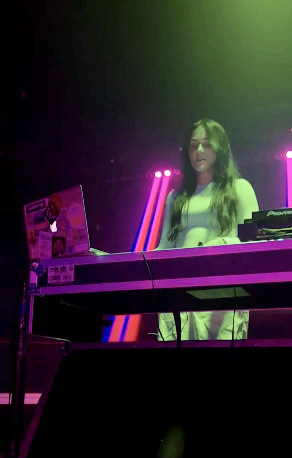 Sophia Liaises (DJ Slowphia) performing a set