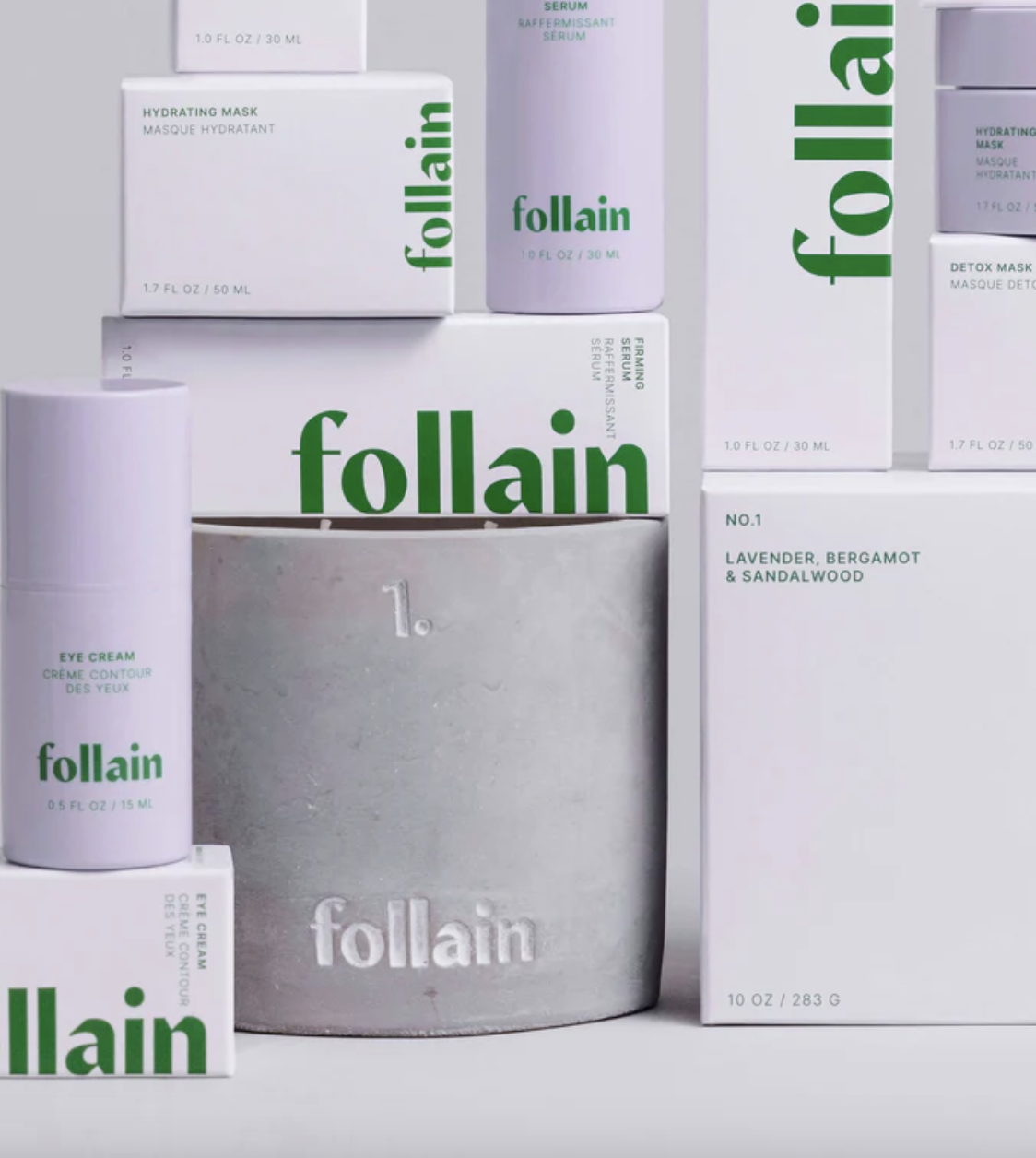 Follain Beauty Candle and Skincare