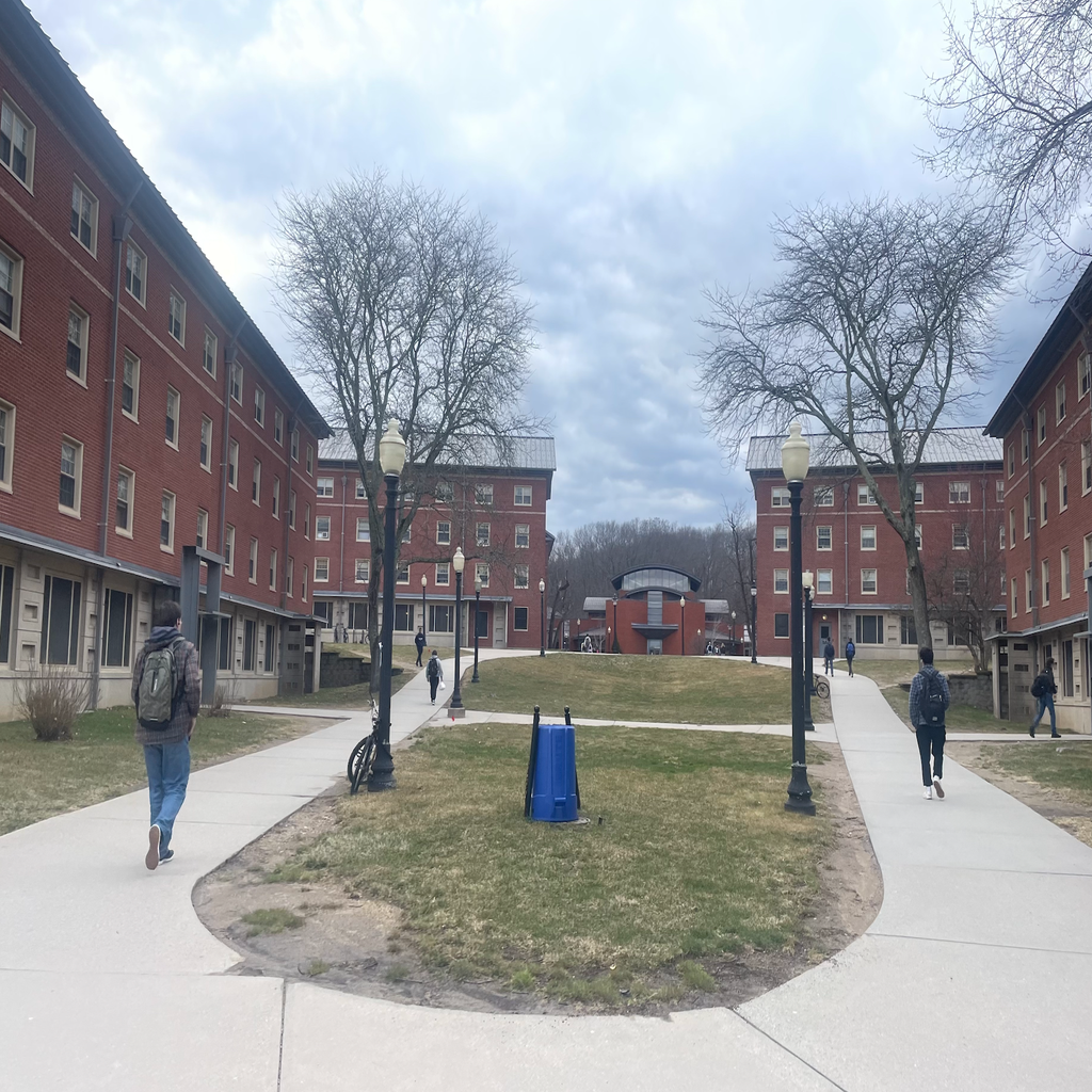 Exterior of a dorm building at UConn - being used in article for guide to UConn housing