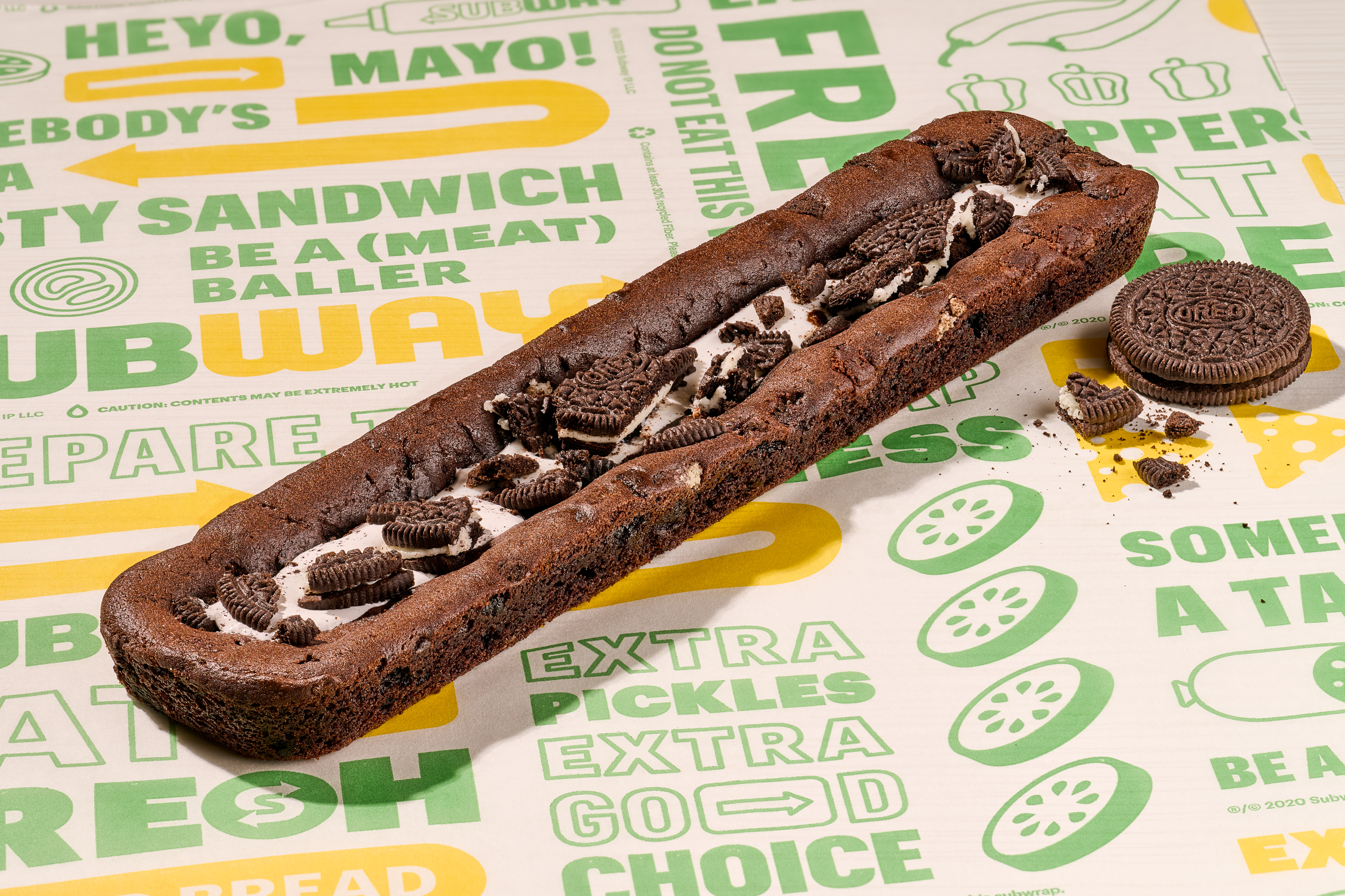 subway oreo footlong cookie