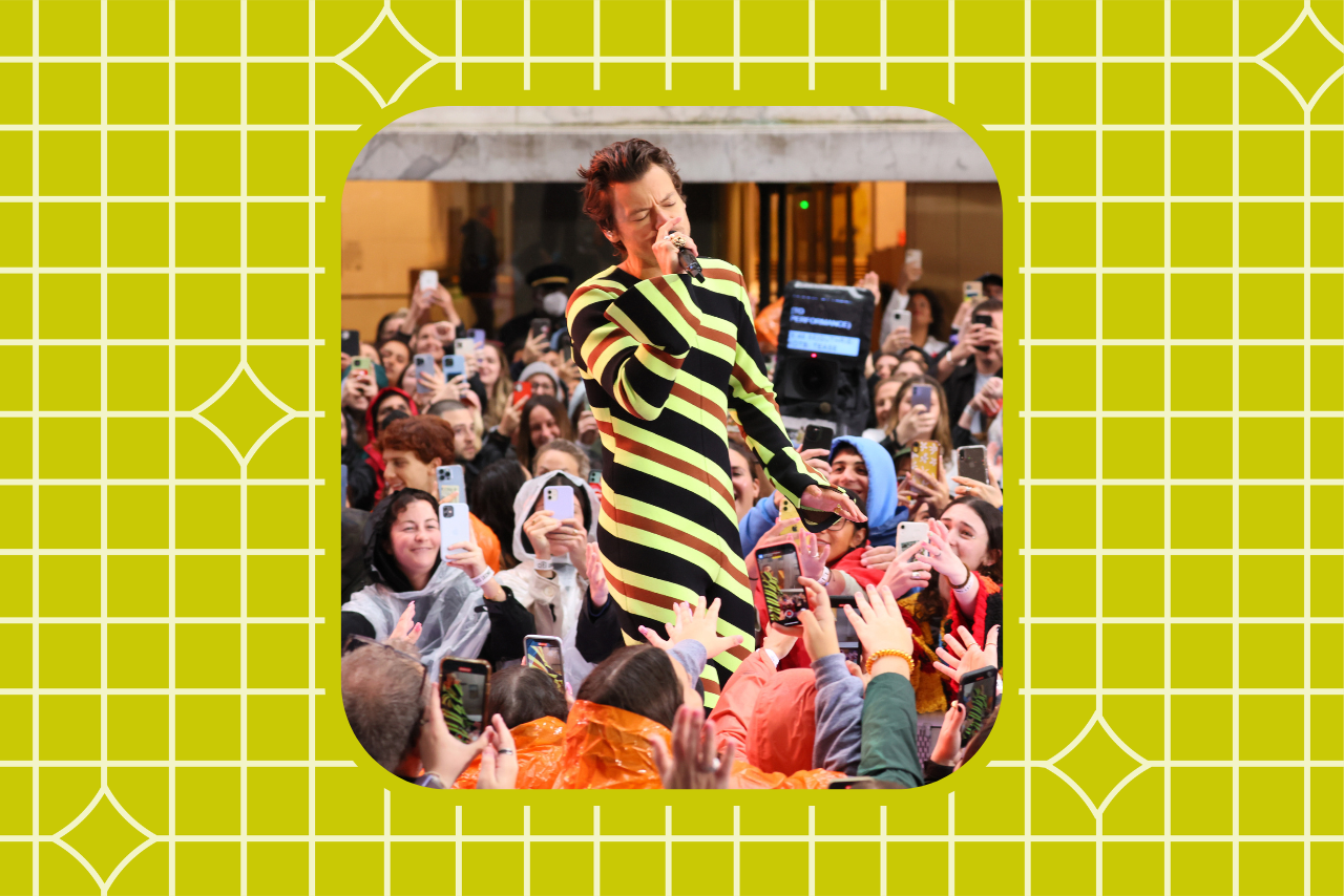 harry styles performing on stage