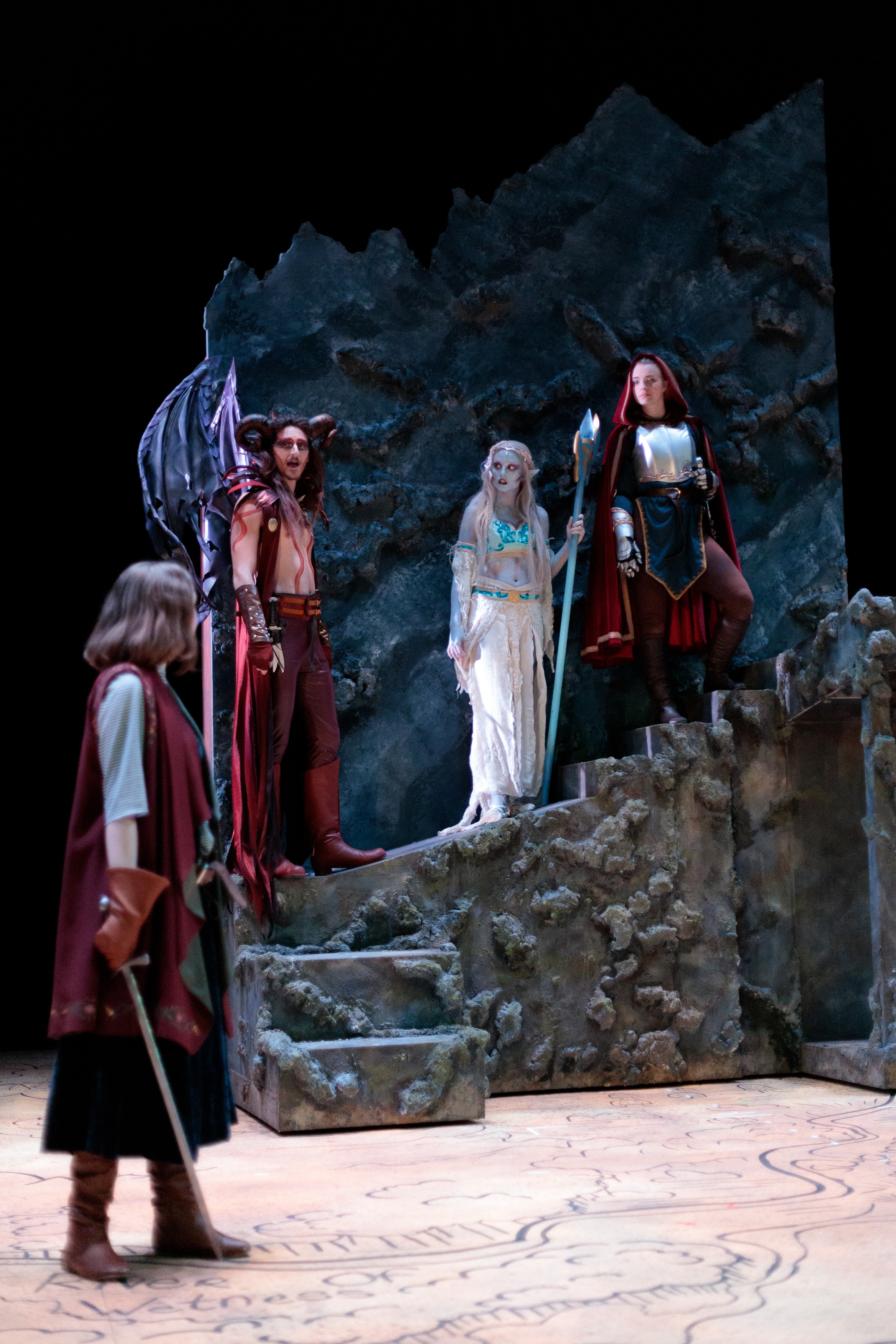 Friends climbing a mountain