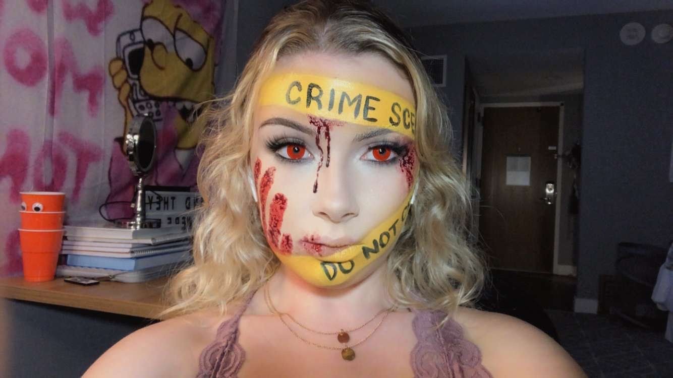 Halloween makeup look by Jeanne Turpault