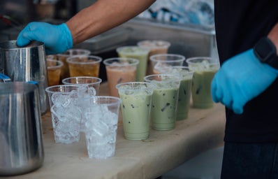 boba being poured
