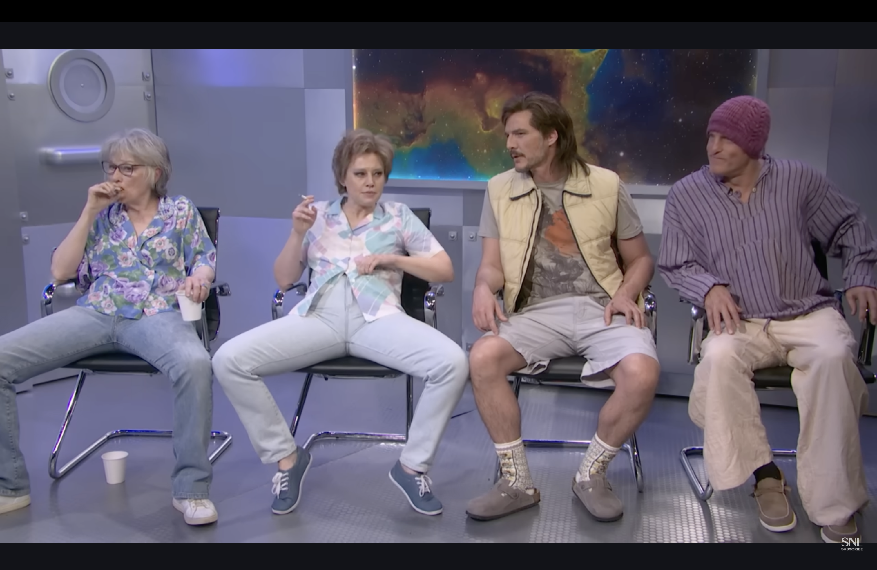 screen grab from SNL 50th anniversary skit