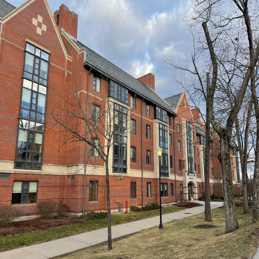 Exterior of a dorm building at UConn - being used in article for guide to UConn housing