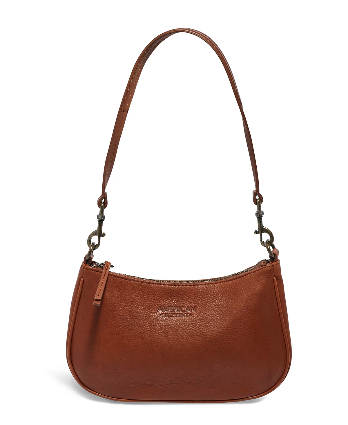 American Leather Co. brown shoulder bag