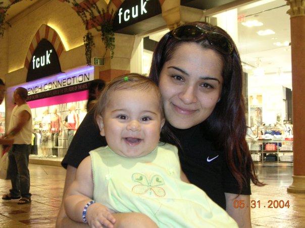 Childhood picture of me and my mom