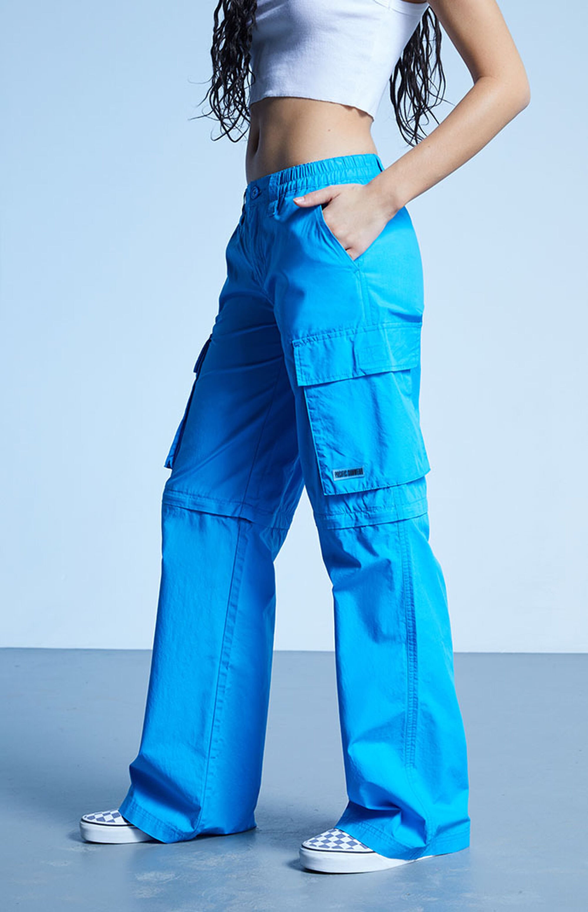 PacSun Zip Off Low Rise Puddle Pants