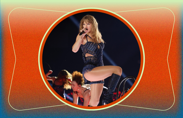 Taylor Swift performing during her \'Era Tour\'