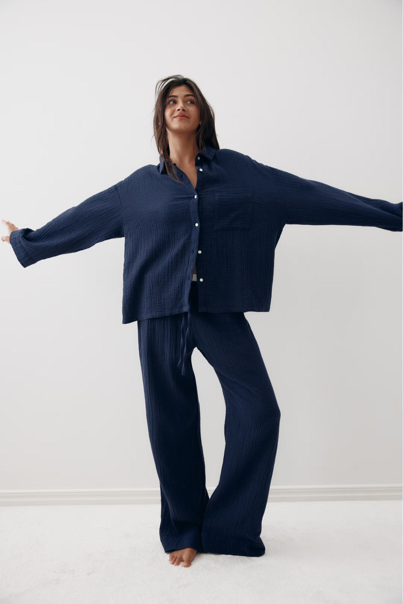 H&M Cotton Muslin Pajama