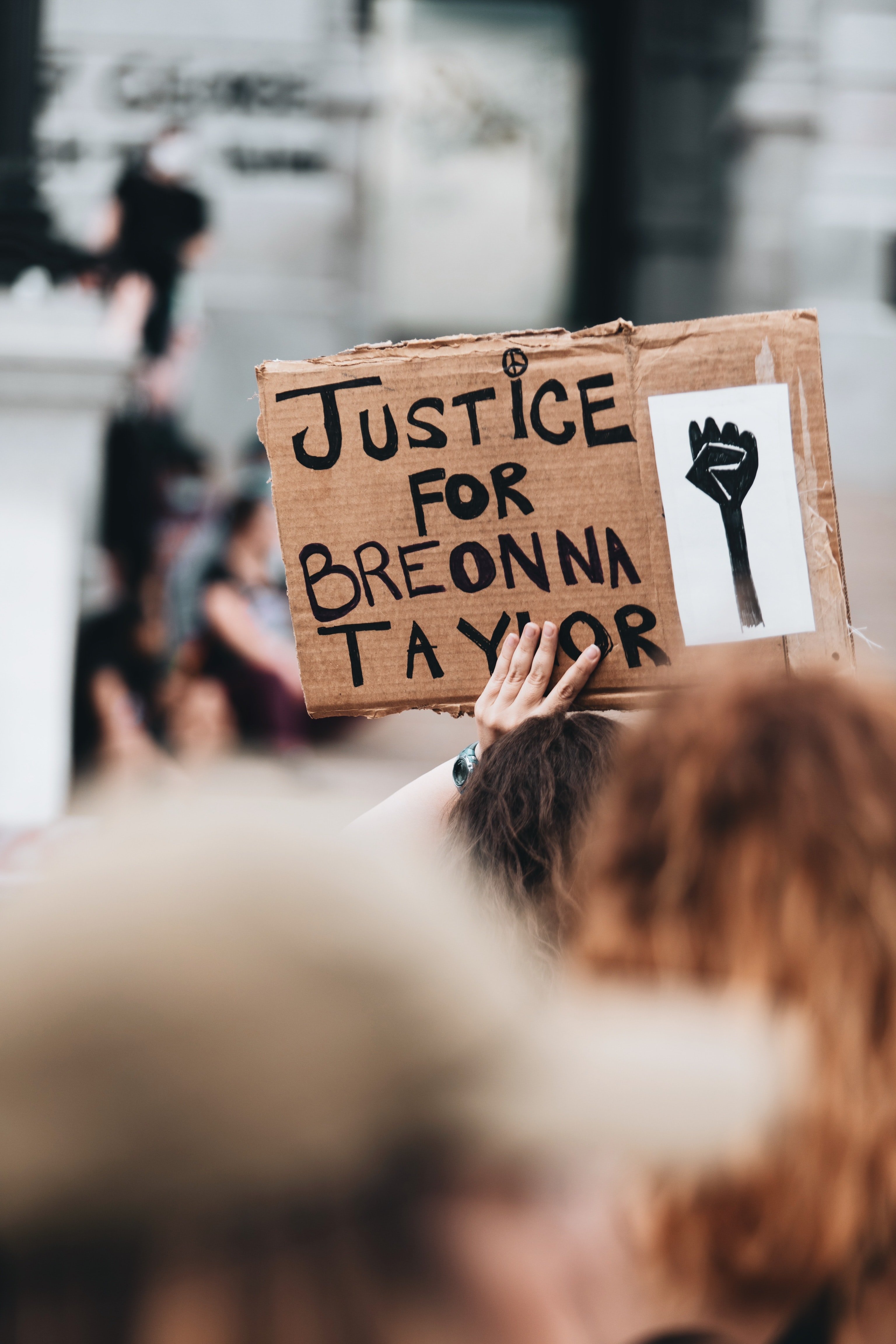 justice for Breonna Taylor sign by Logan Weaver