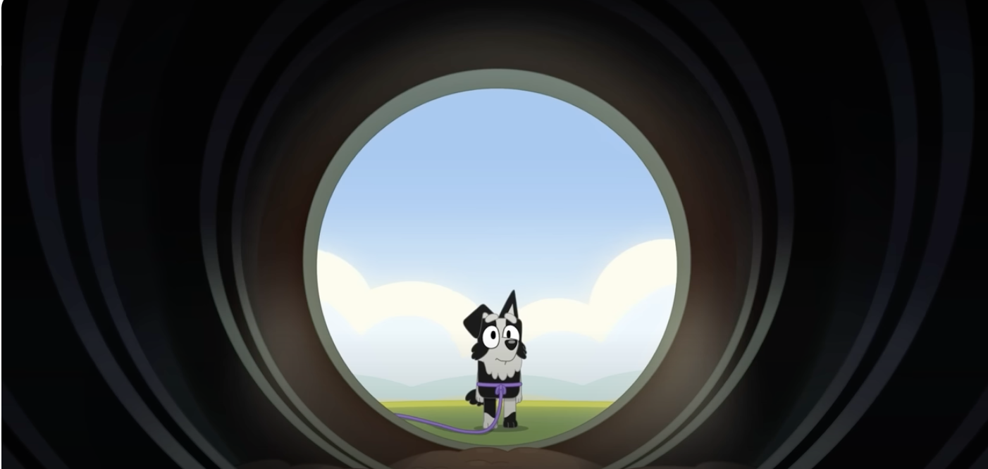 Mckenzie at the end of a tunnel