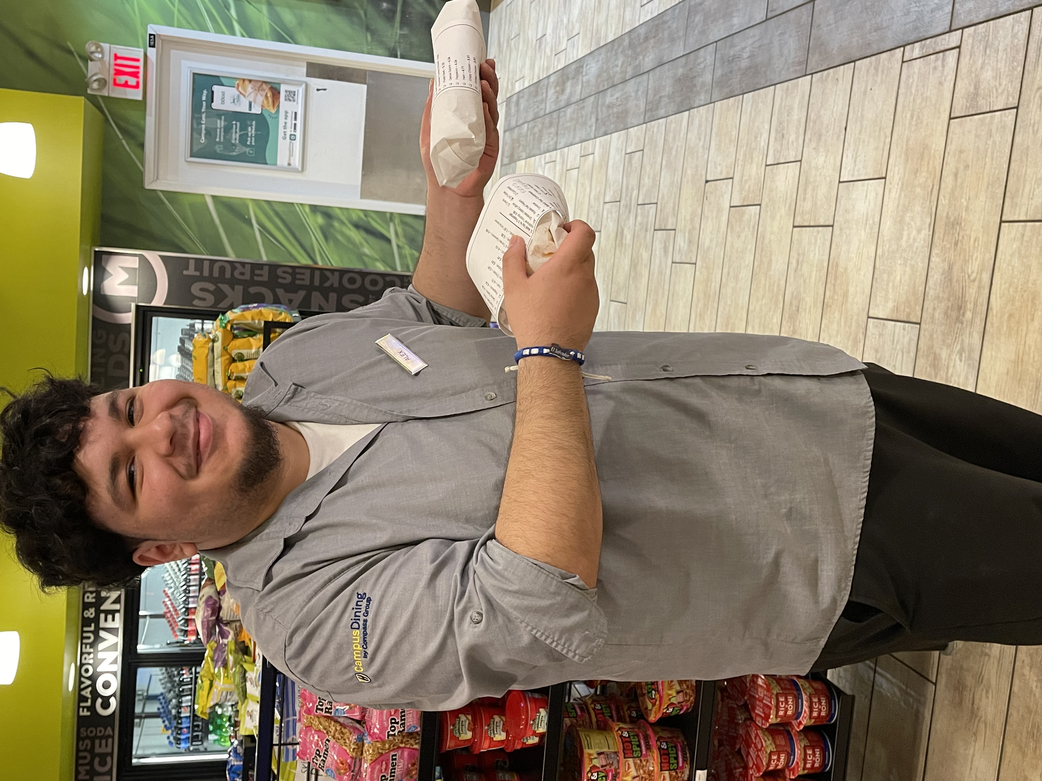 Chef Alex with Vegetarian Sandwiches