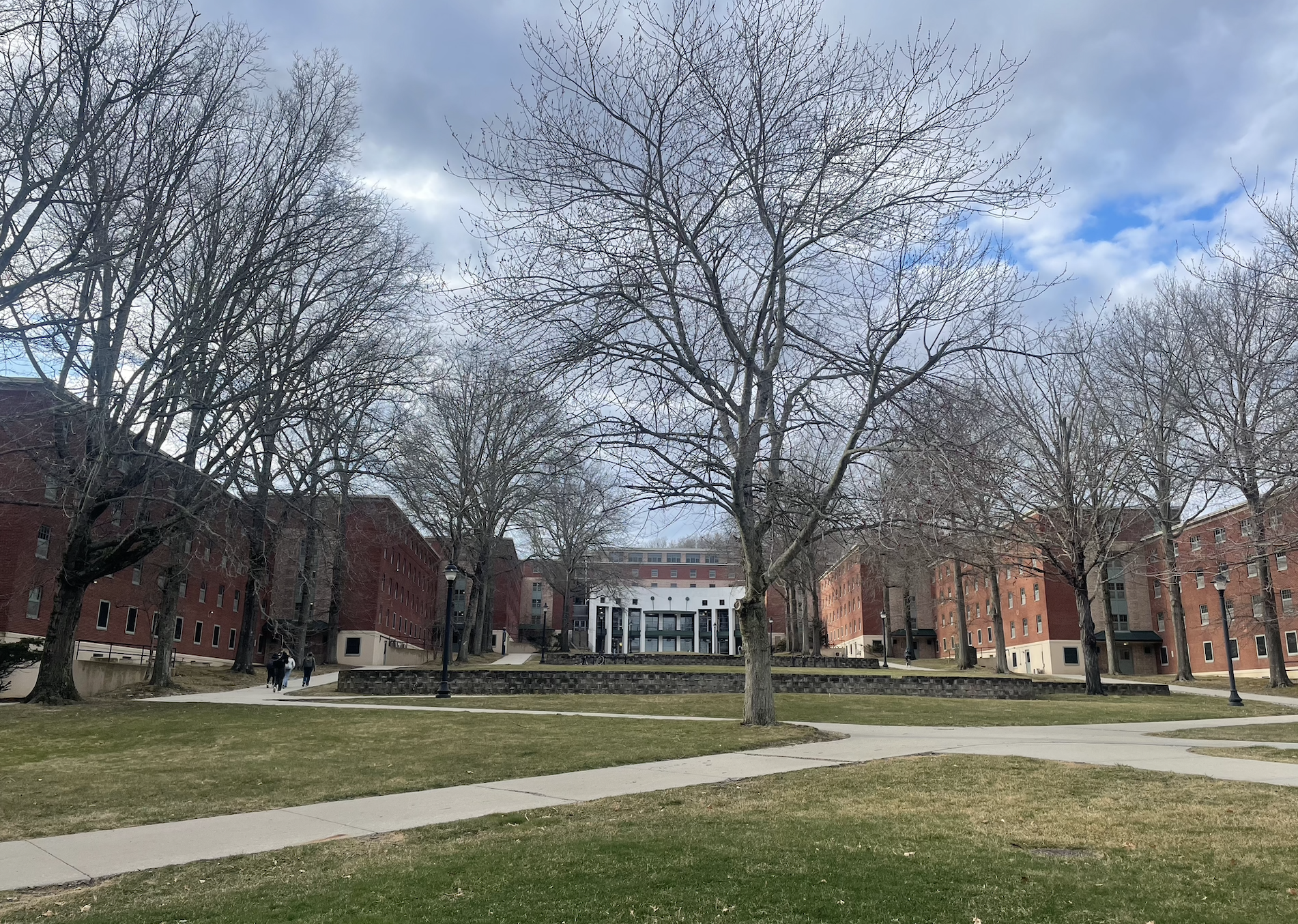 Exterior of a dorm building at UConn - being used in article for guide to UConn housing