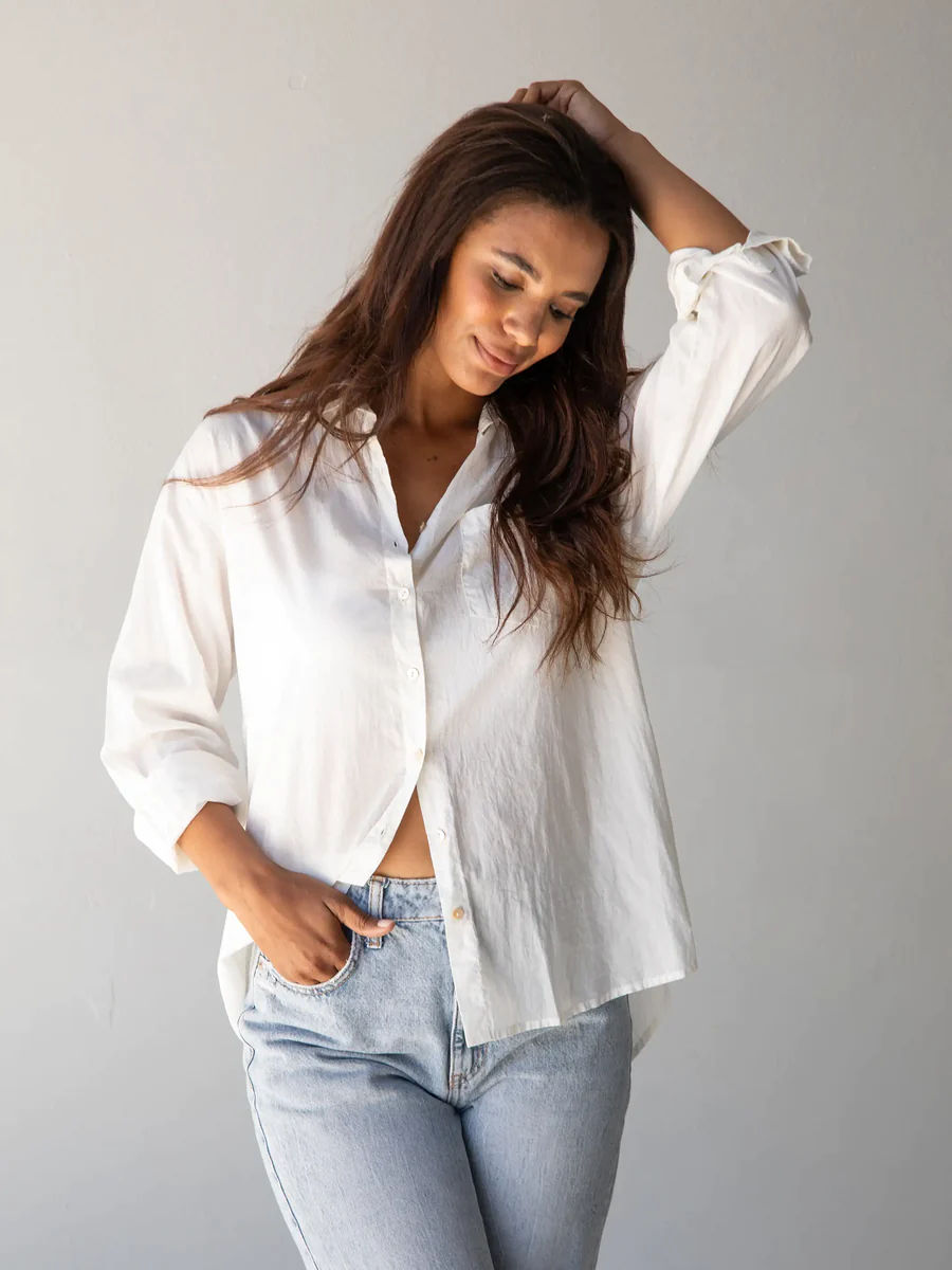 product shot of natural life lived in button down shirt