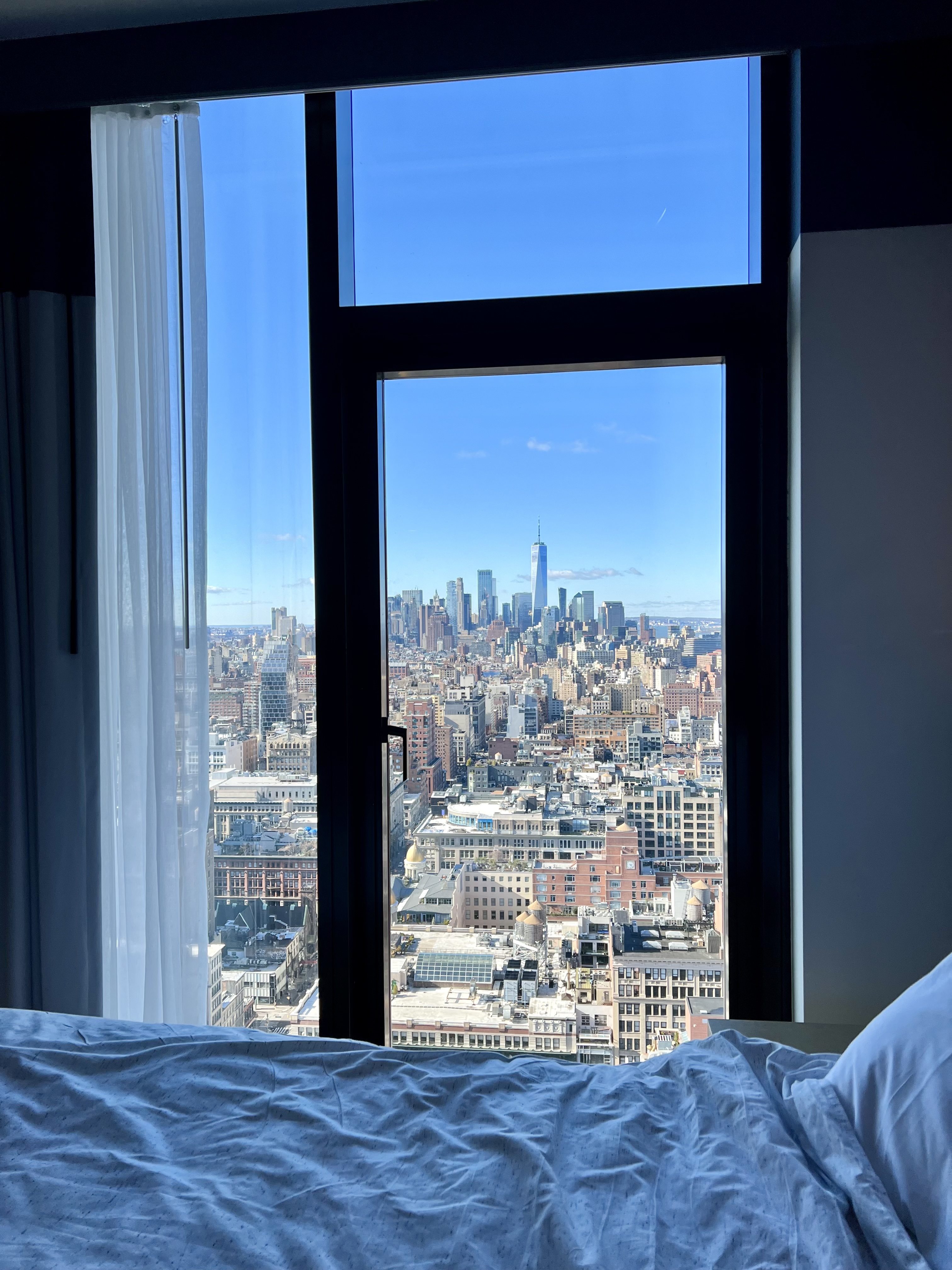 Photo of NYC from hotel room.