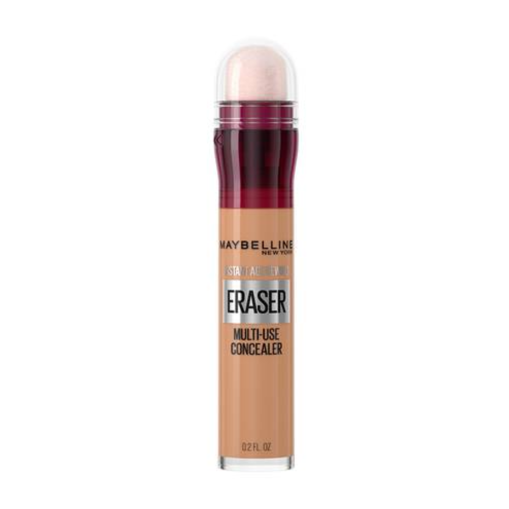 concealer in a small clear bottle with a fluffy applicator