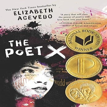 book cover of poet x