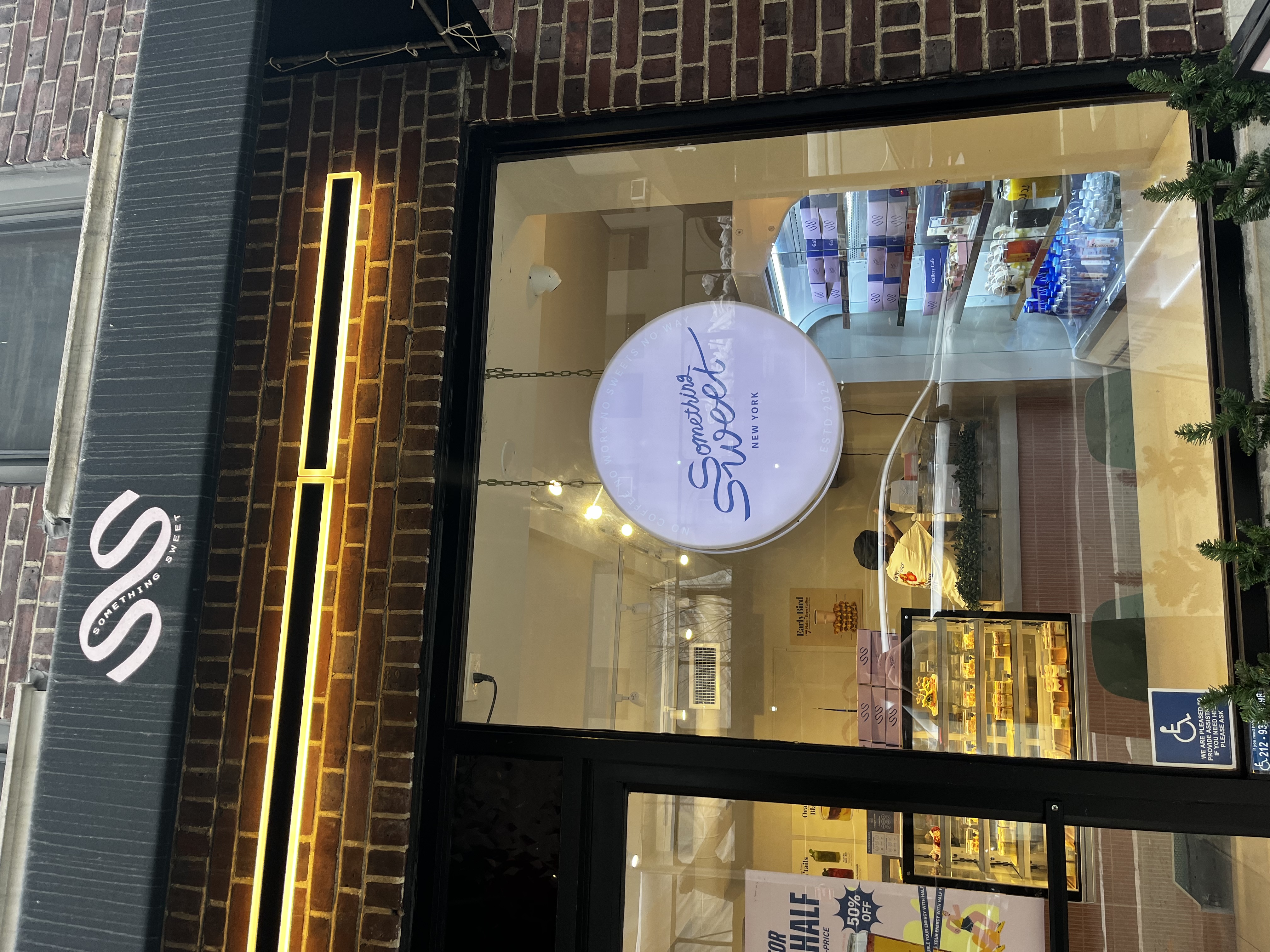 Exterior of Something Sweet Cafe