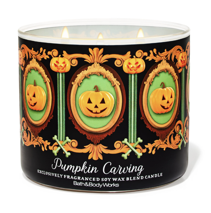 Pumpkin Carving 3-Wick Candle