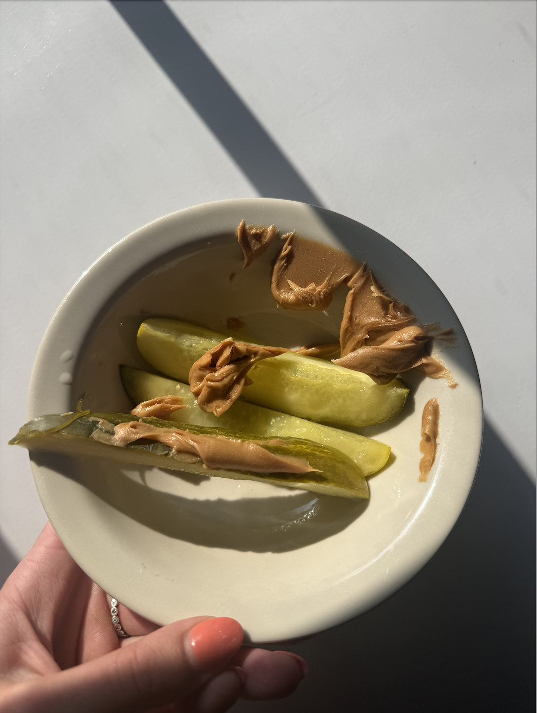 pickles & peanut butter