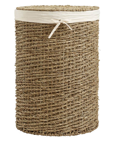 World Market Trista Seagrass Woven Laundry Hamper