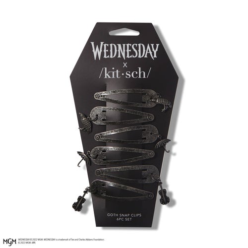 wenesday kitsch snap clips