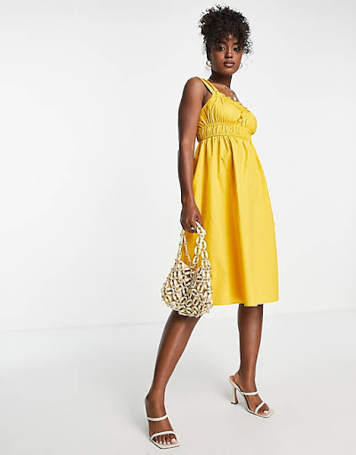 yellow midi dress graduation outfit ideas