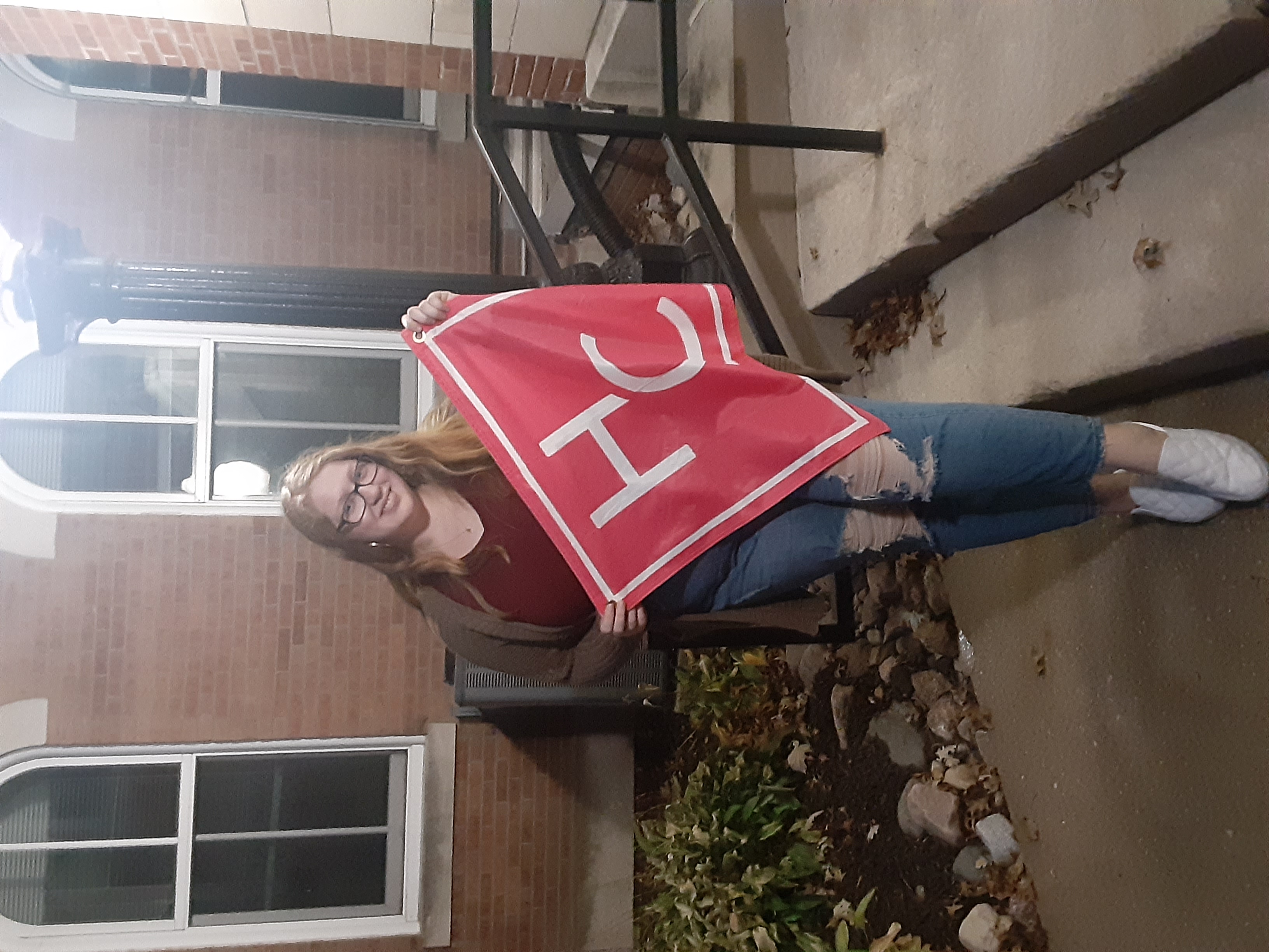 Veronica with HC Banner