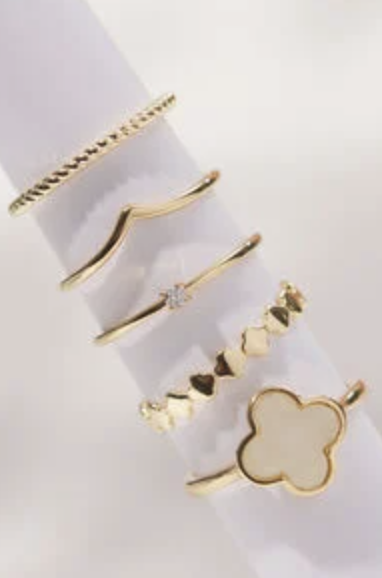 Altar’d State Clover Ring Set