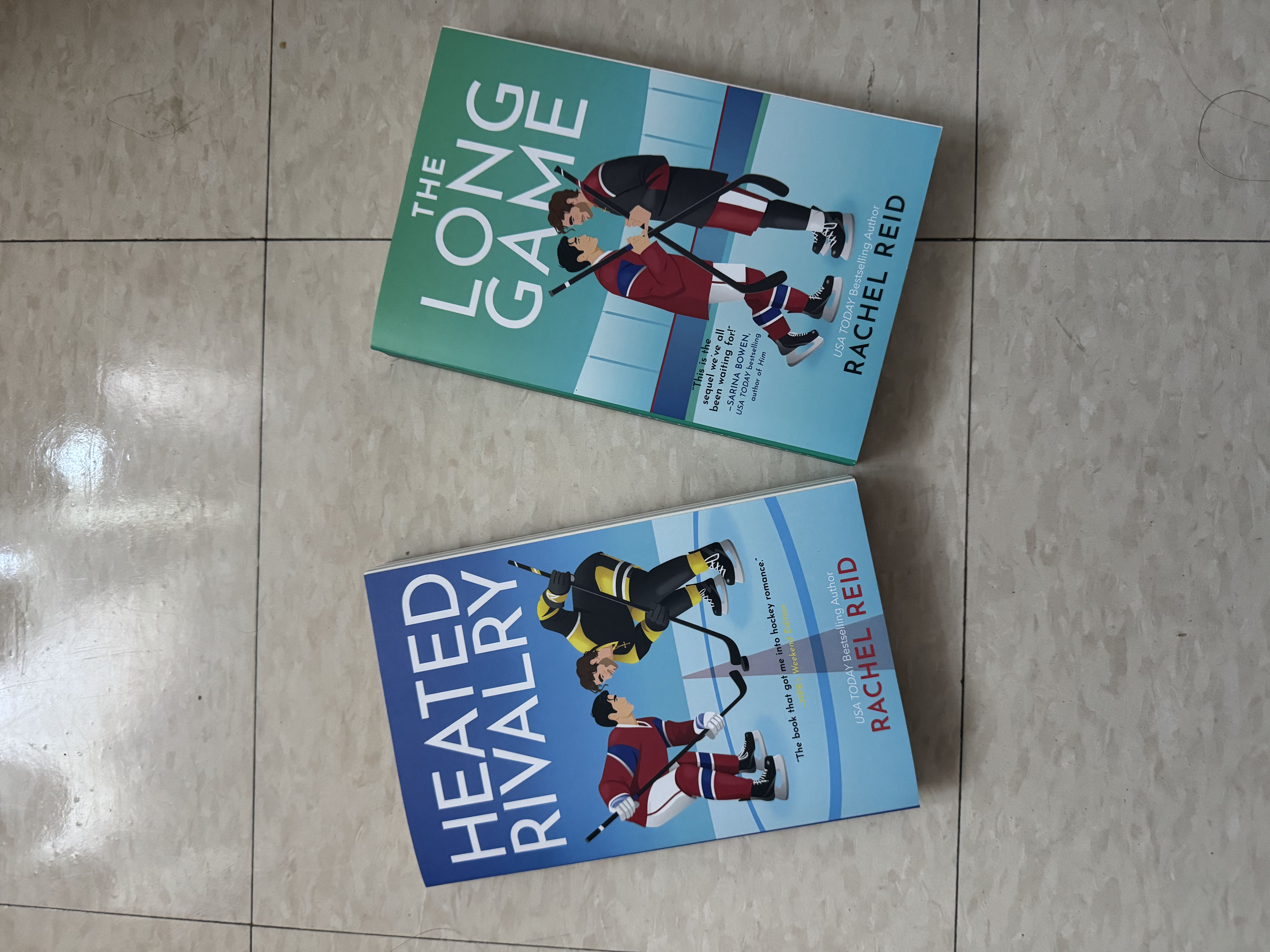 Rachel Reid\'s \"Heated Rivalry\" and \"The Long Game\" photographed by Sofia Orlando