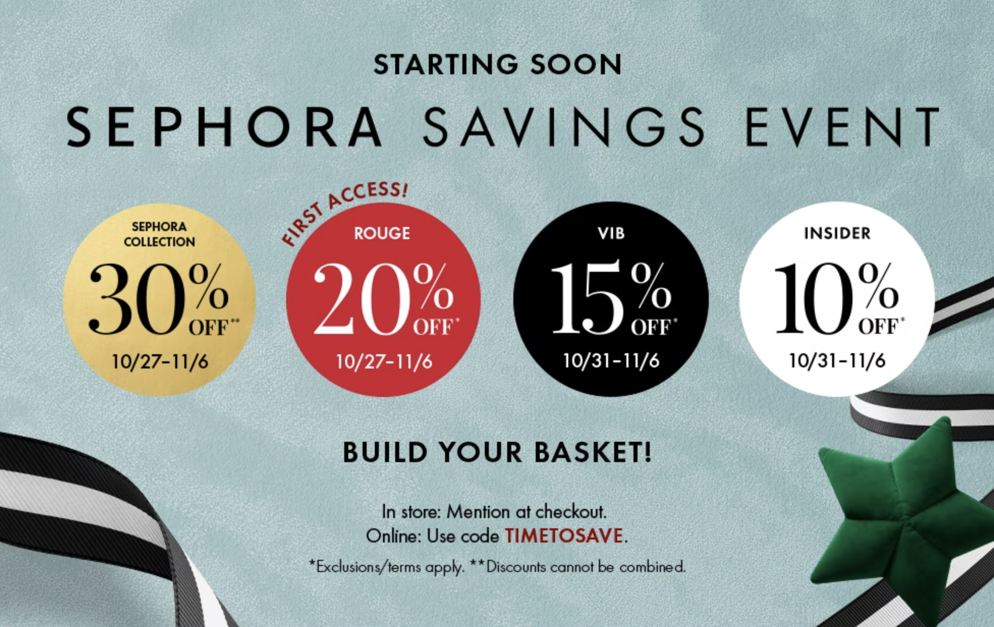 sephora savings event