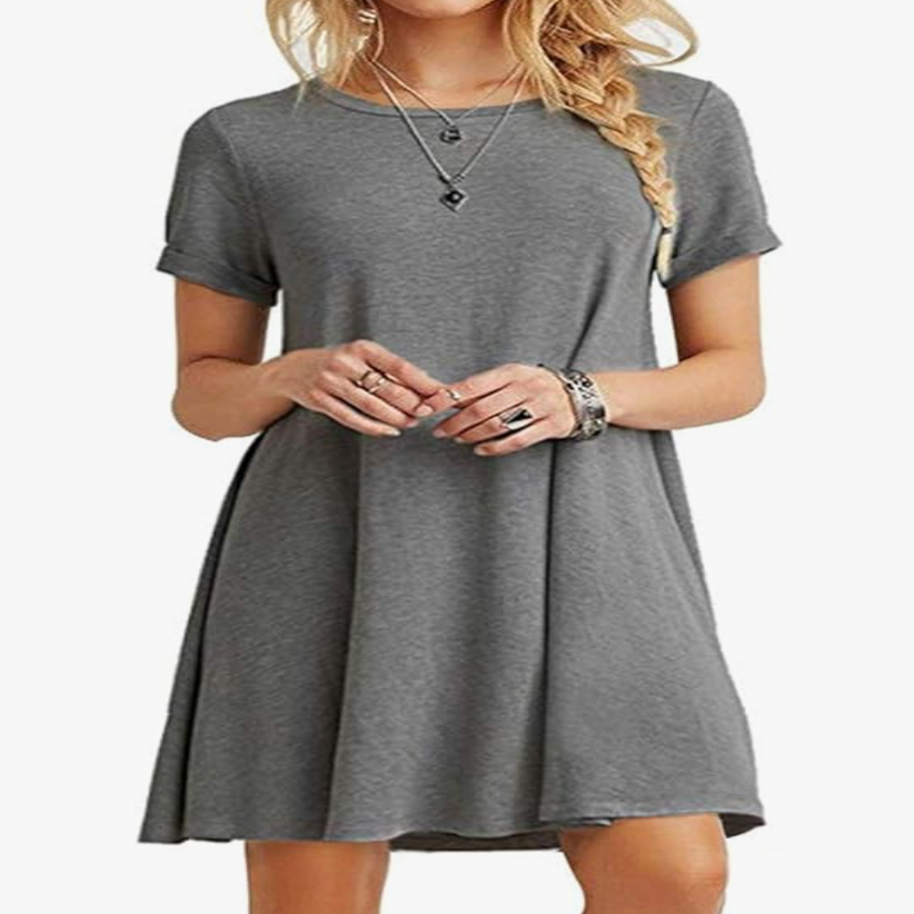 gray dress