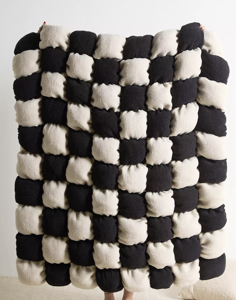 Urban Outfitters Marshmallow Cloud Fleece Throw Blanket