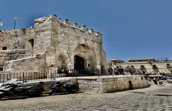 A photo of a building in jerusalem