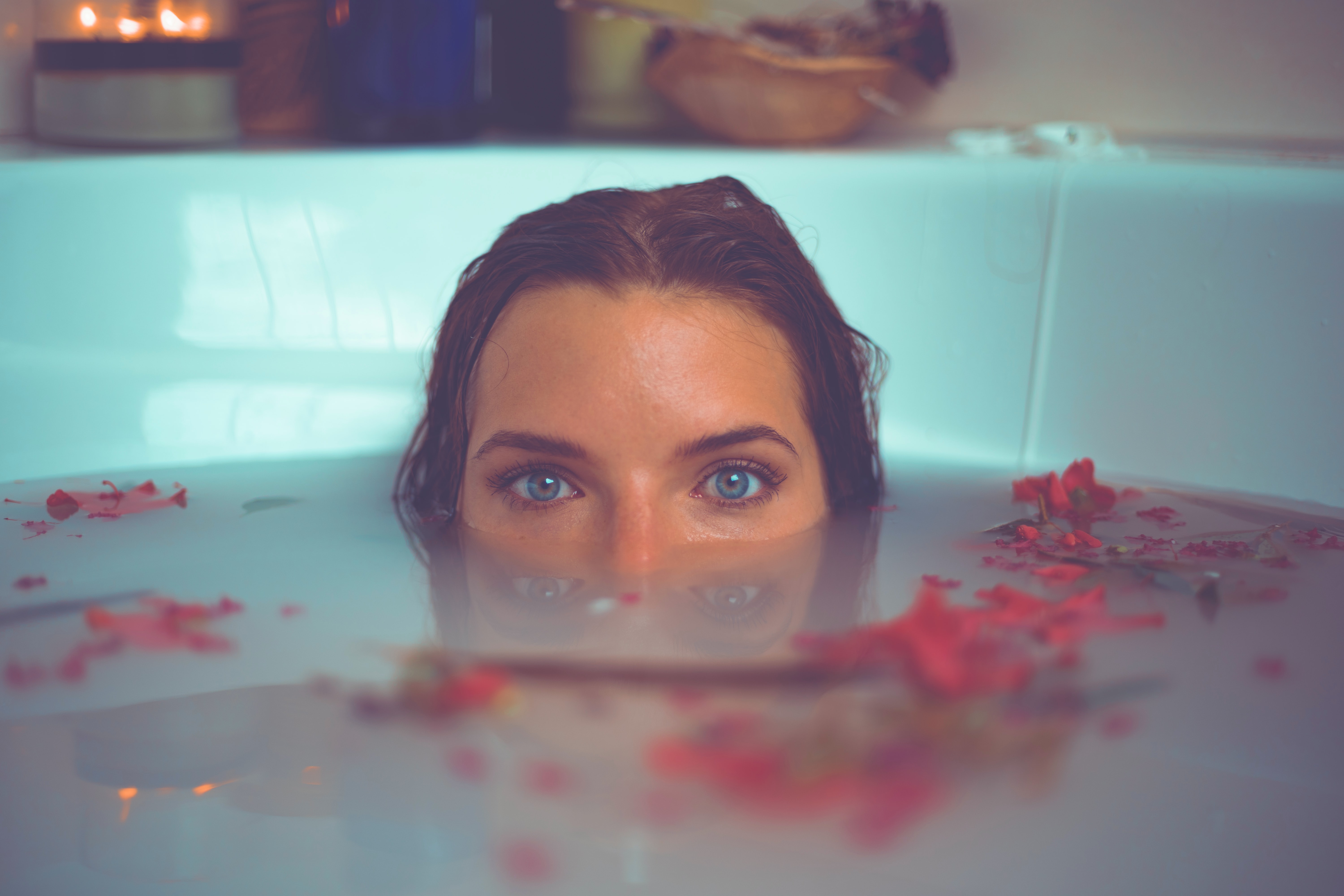 Girl in bathtub