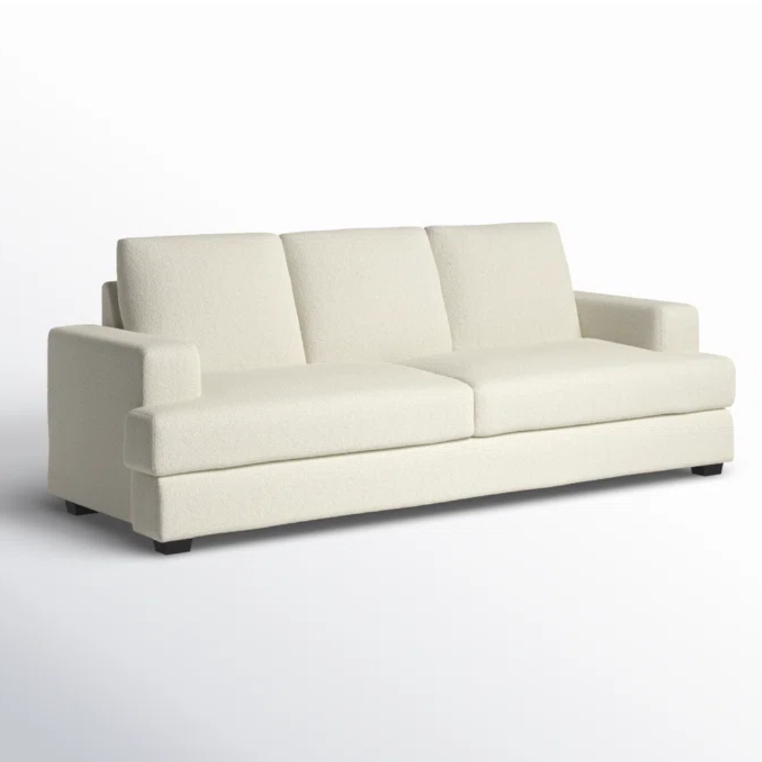 simple white sofa