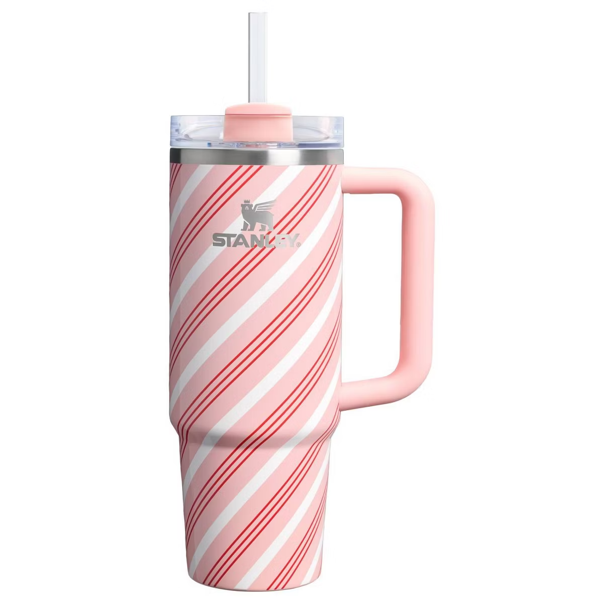 stanley 30 oz soft pink candy can stripes
