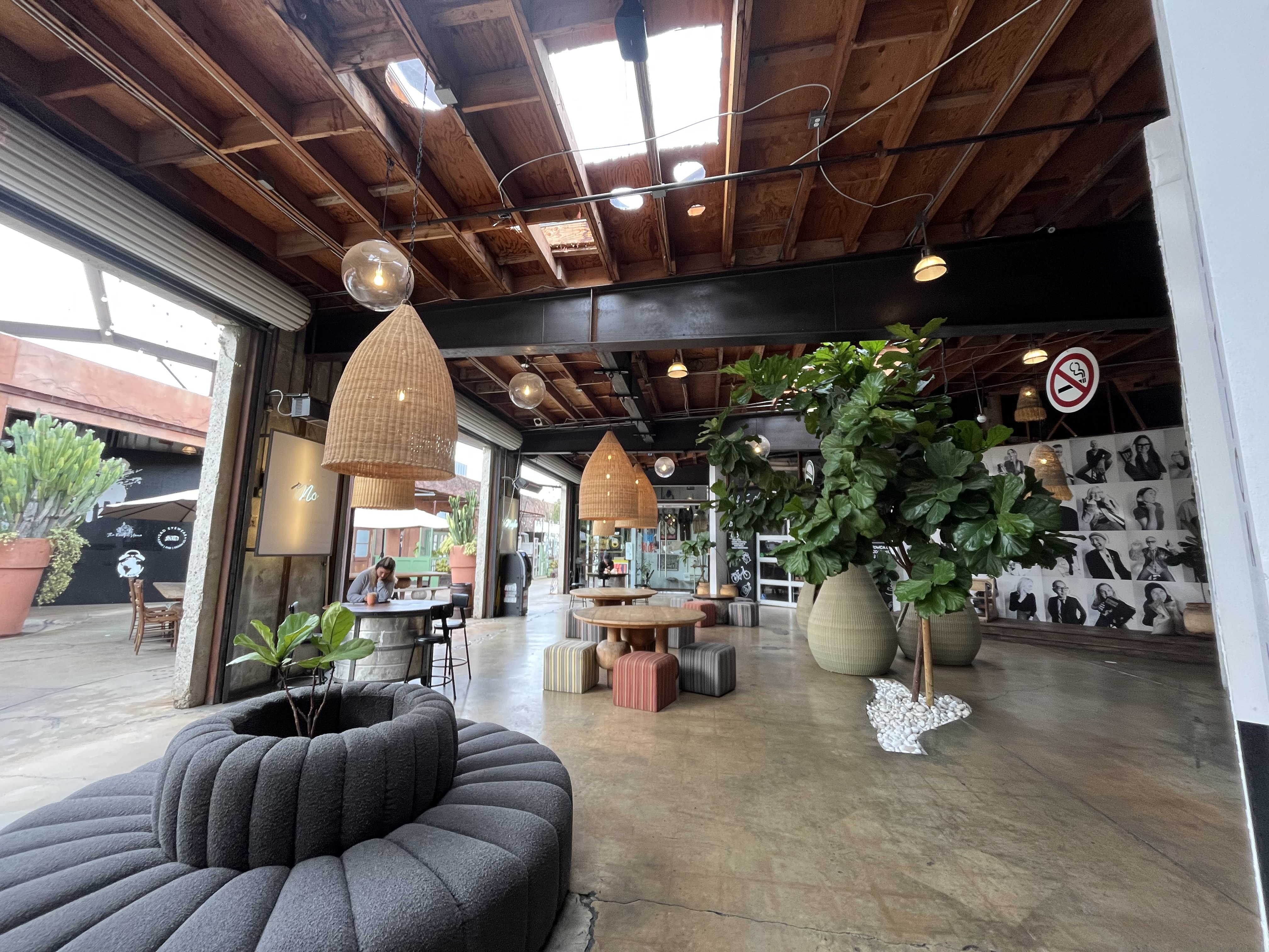 Known as the LAB\'s Living Room, where visitors take a seat and catch up with friends or work on their laptops.