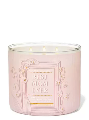 pink and white vanilla candle mothers day gift ideas under $40