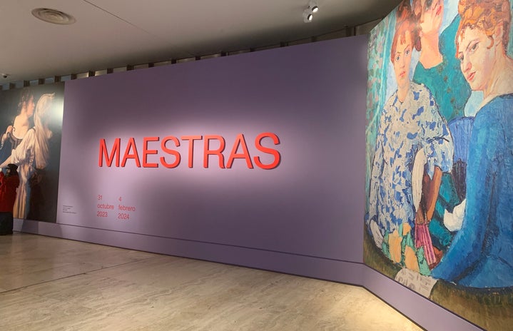 Maestras Exhibition Sign, Museo Thyssen