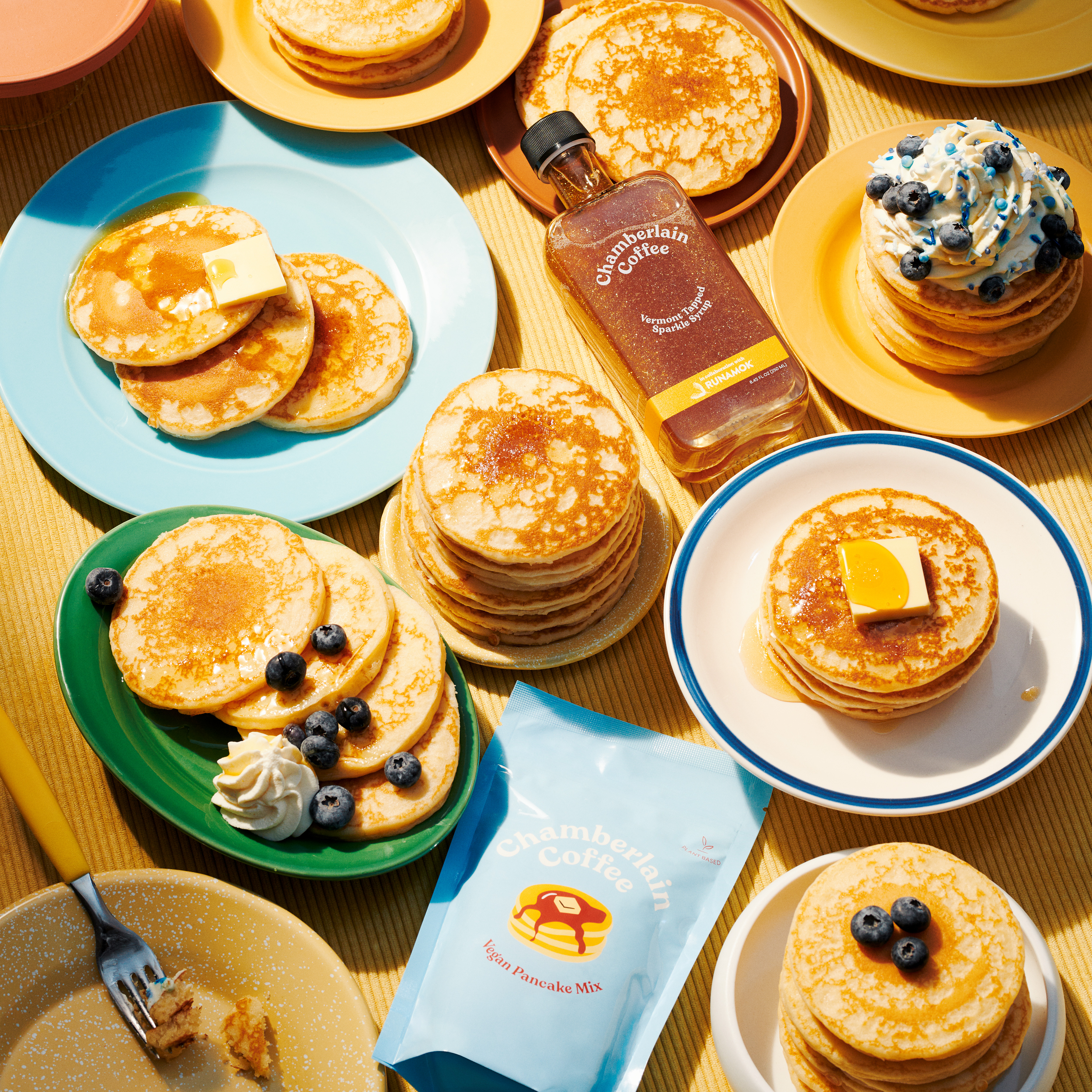 chamberlain coffee pancake mix syrup