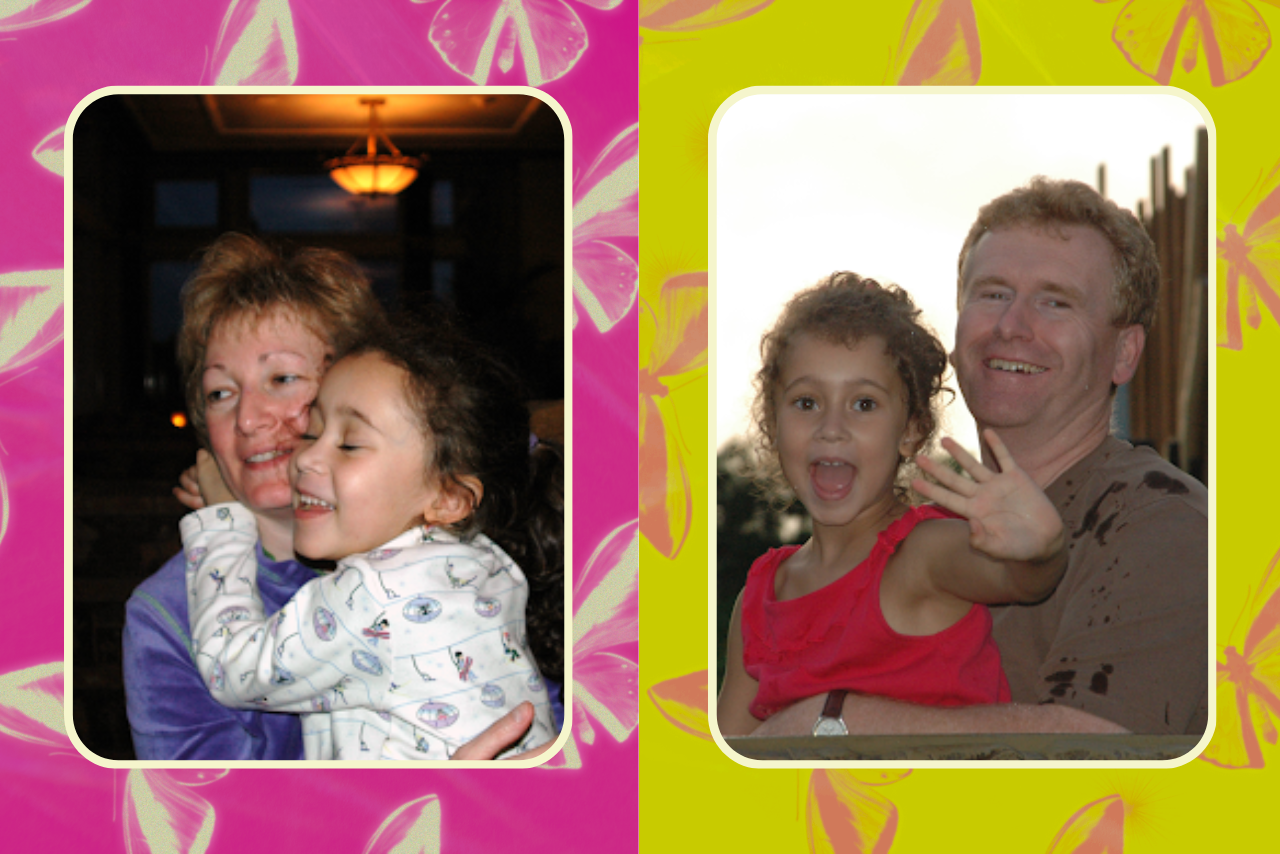 bryanna cuthill (the writer) with her parents