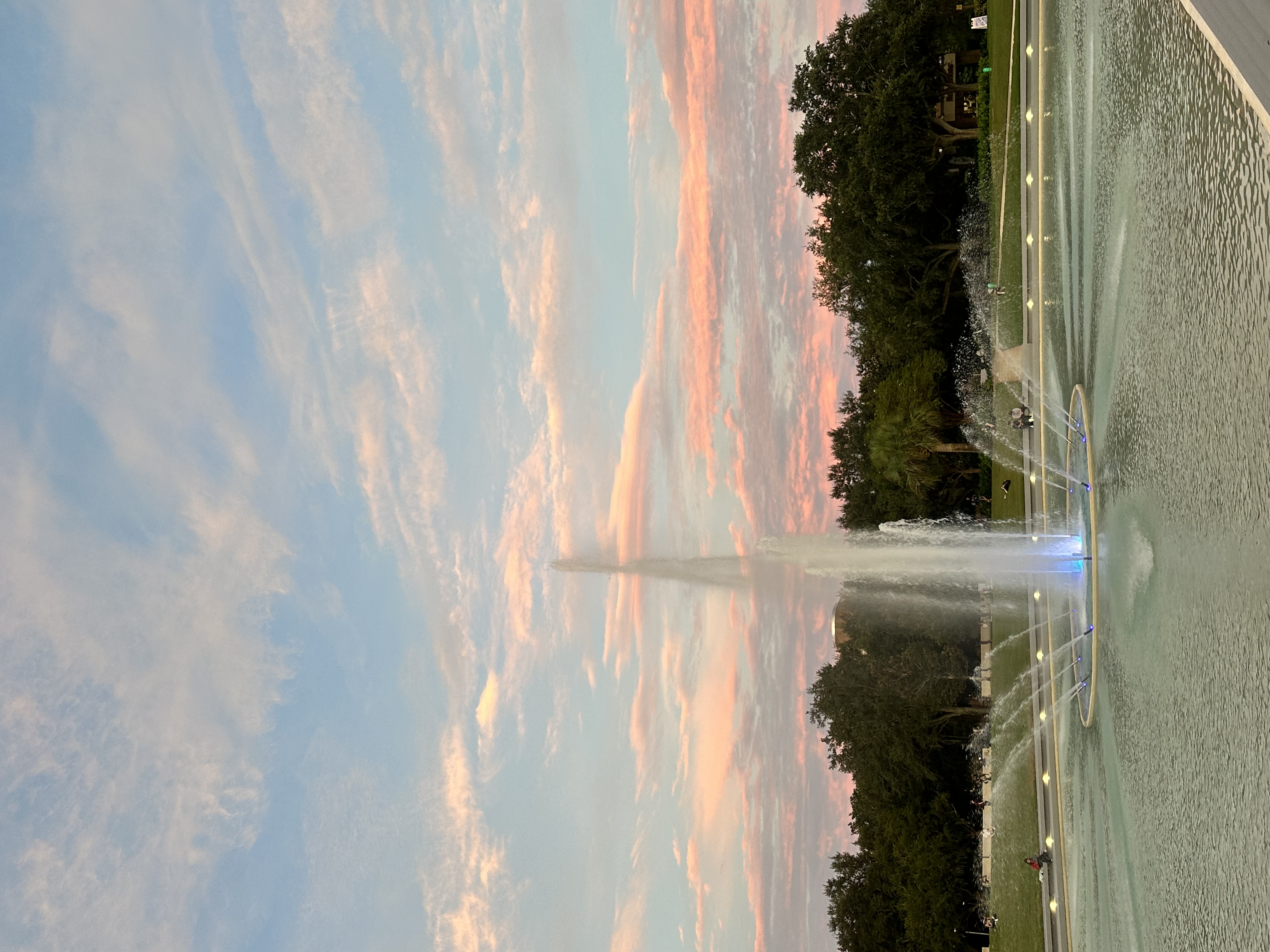 UCF Reflecting Pond at sunset