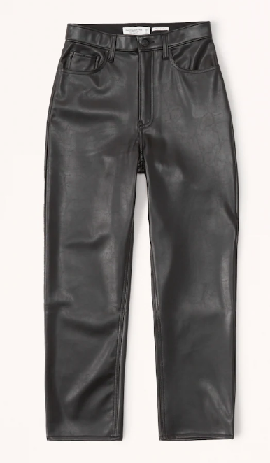 vegan leather pants abercrombie and fitch