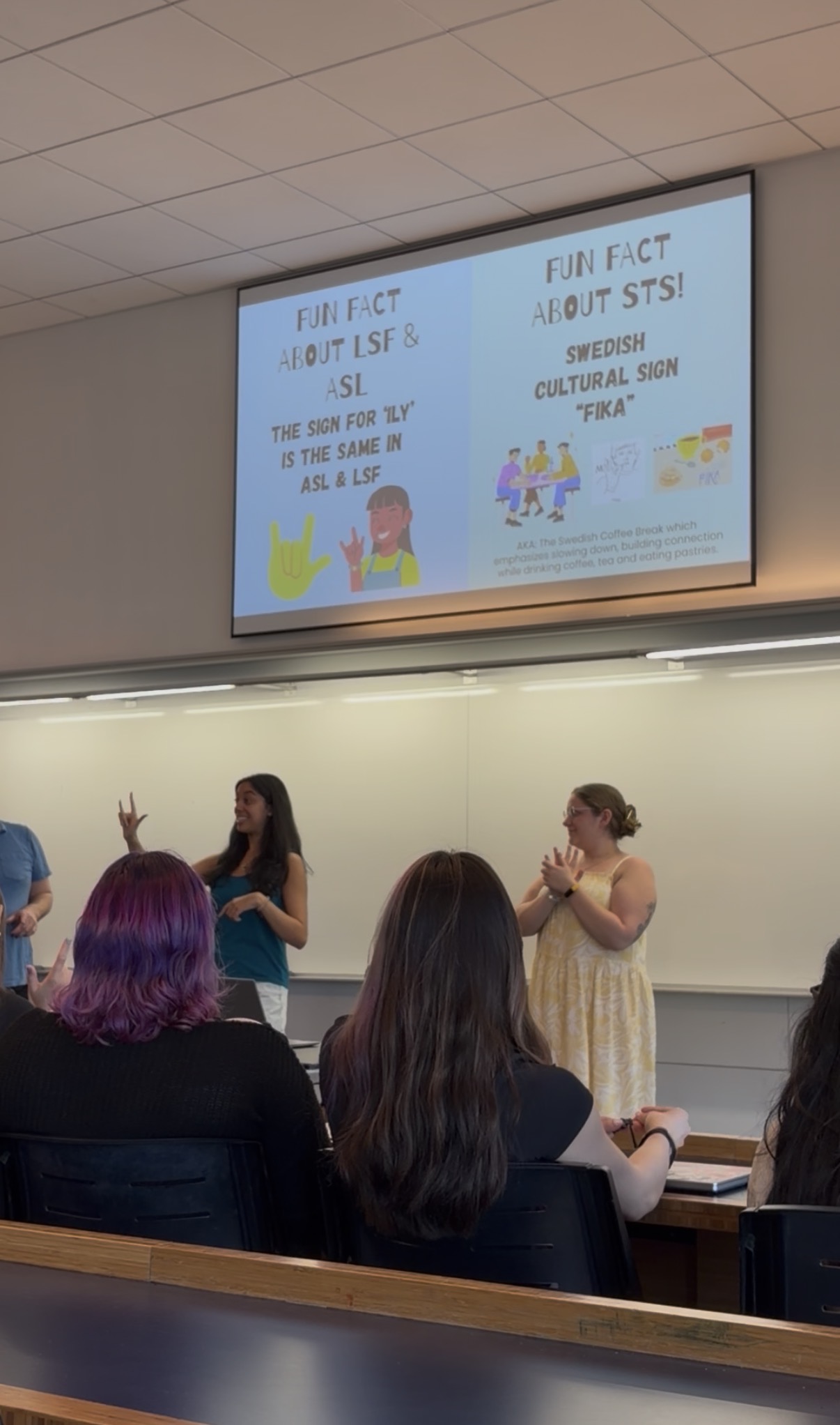 Me presenting in ASL